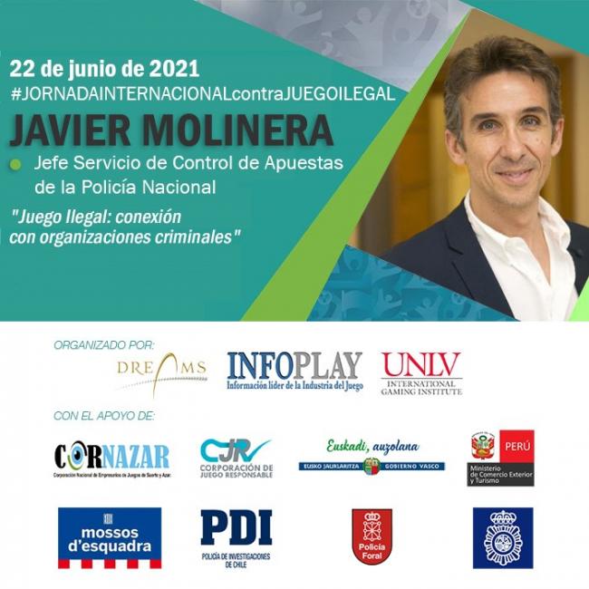 Javier Molinera en la Primera Jornada Internacional contra el juego ilegal abordará la manera en que la restricción del juego legal genera la aparición del clandestino