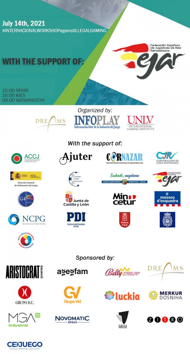 FEJAR, one of the most important and prestigious associations in the world, joins the collaborators of the Second International Workshop Against Illegal Gaming