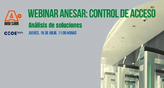 ANESAR organiza un webinar sobre Controles de acceso