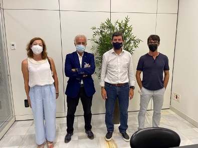 Albert Sola, Presidente de Europer, acompañado del Secretario, Quim Aguilar y la Directora de la Asociación, Susana Murciano, se han reunido con Joan Canadell; portavoz de economía y empresa de Junts per Catalunya en el Parlament de Catalunya