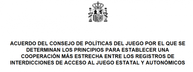 El Acuerdo sobre autoprohibidos y las aristas competenciales que Cataluña y Valencia no habrían suscrito