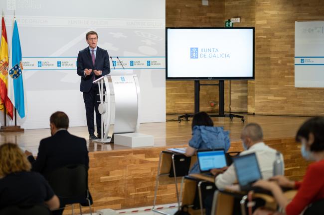 Feijóo avanza la aprobación de un techo de gasto no financiero para 2022 de 11.571 millones para seguir reactivando la economía