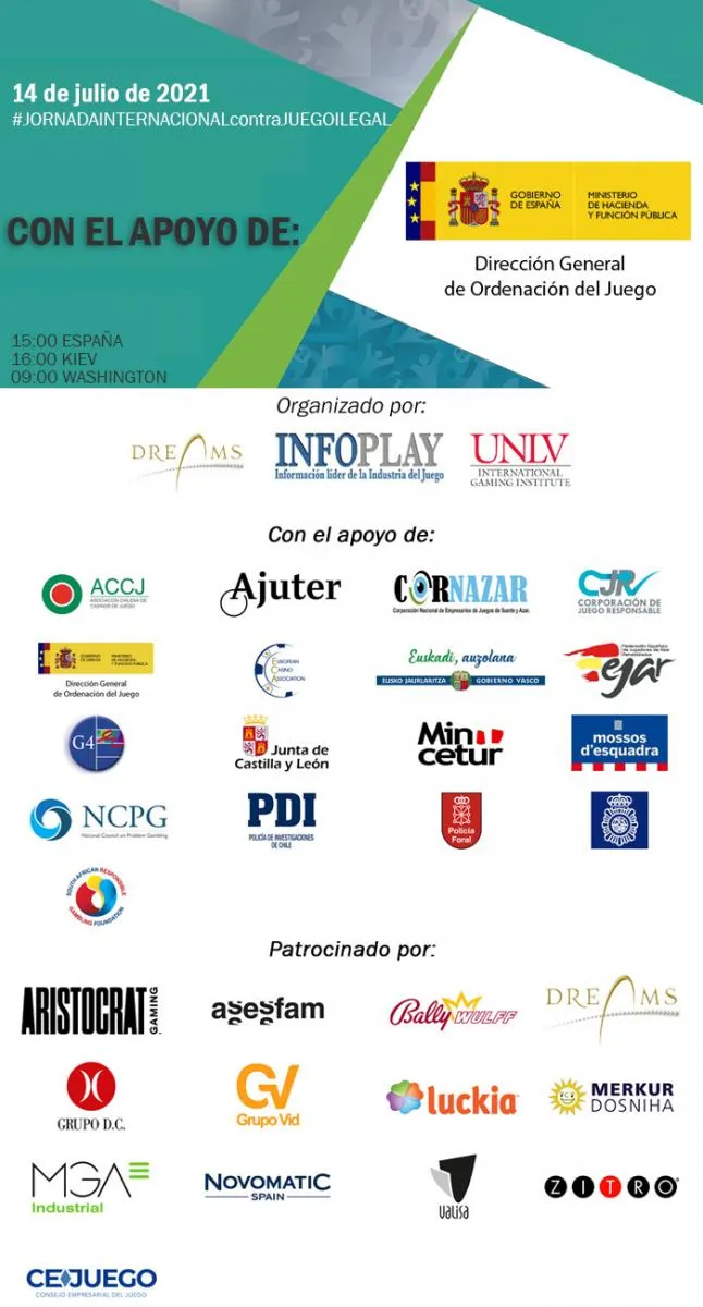 La Dirección General de Ordenación del Juego del Ministerio de Consumo de España se suma a los apoyo a las JORNADAS INTERNACIONALES por el JUEGO RESPONSABLE