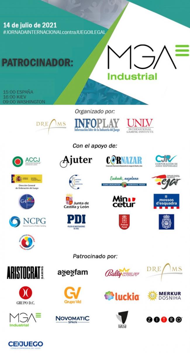 MGA INDUSTRIAL, patrocinador de las Jornadas Internacionales contra el juego ilegal