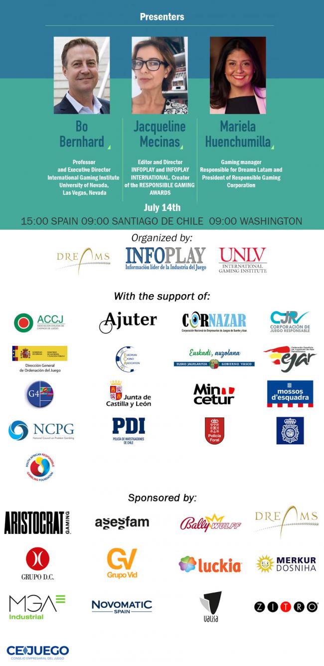  Bo Bernhard, Jacqueline Mecinas and Mariela Huenchumilla will present the Second International Workshop Against Illegal Gaming