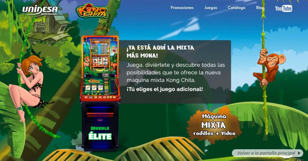   ¿Saben lo nuevo de UNIDESA? 
Con KONG CHITA se puede elegir el juego favorito