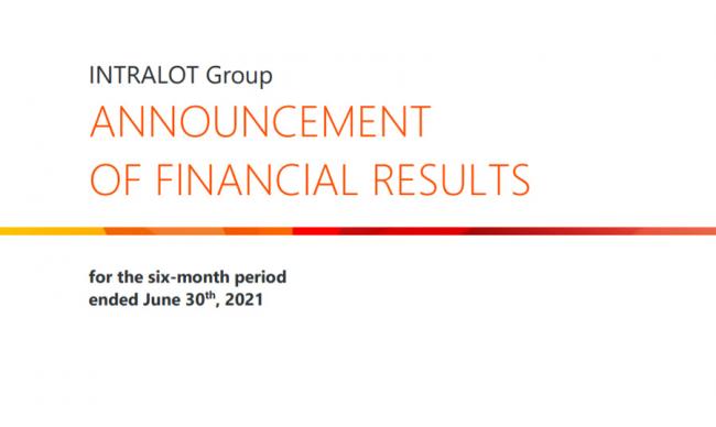 INTRALOT crece un 34,4% durante el primer semestre de 2021
