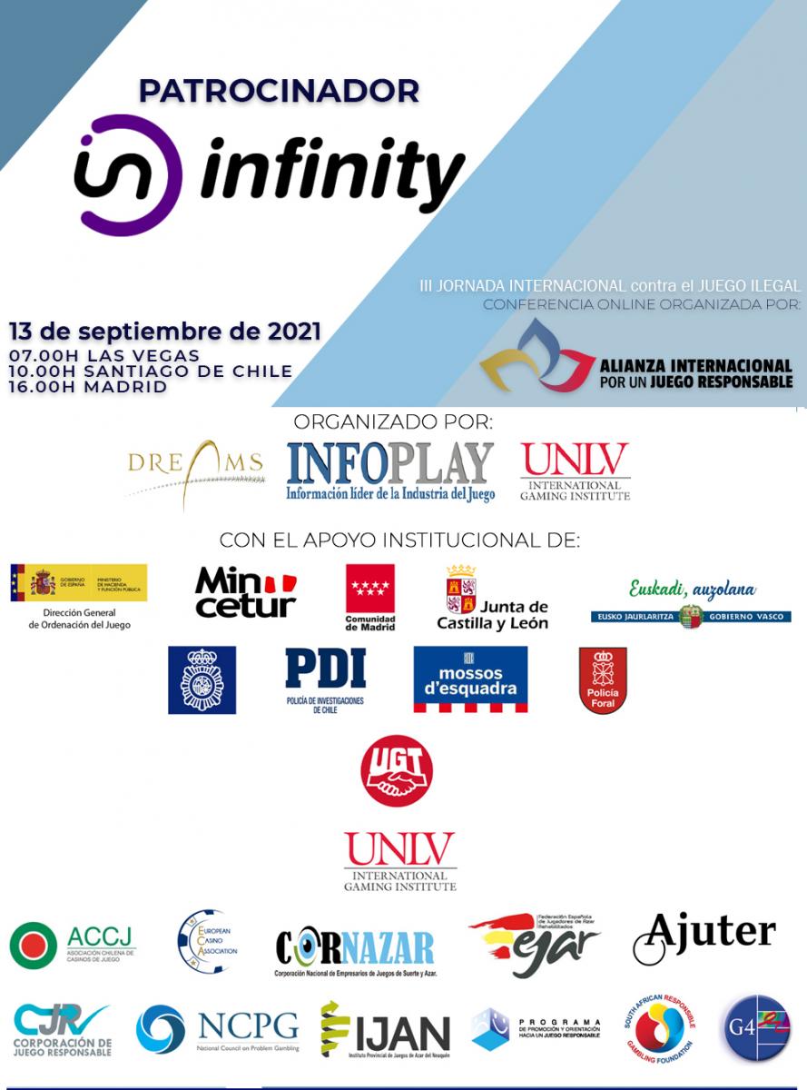 Infinity Gaming se convierte en patrocinador de la Tercera y Cuarta Jornada Internacional contra el Juego Ilegal