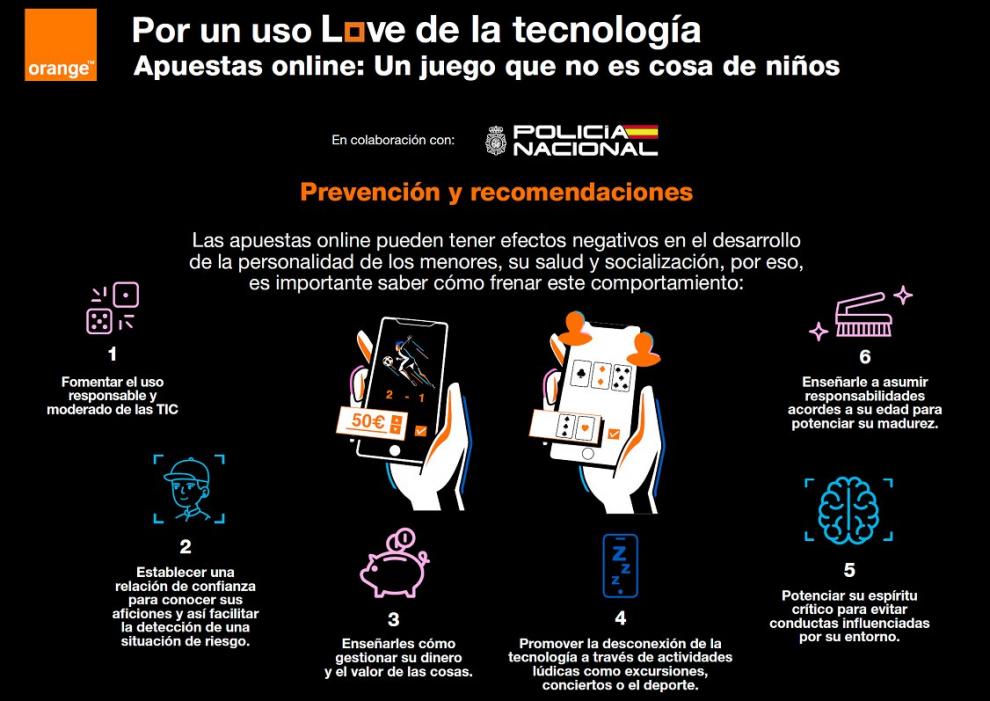 La Policía Nacional y Orange lanzan una campaña para la prevención del juego problemático online
