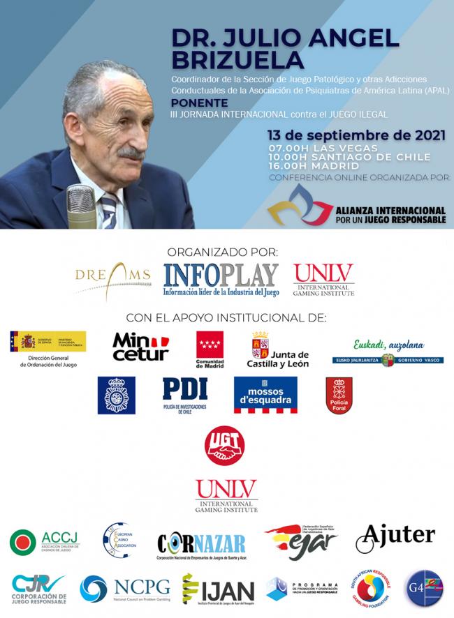  AN ENTIRE INSTITUTION IN ARGENTINA: Doctor Julio Ángel Brizuela confirms his participation in the Third International Workshop against Illegal Gaming