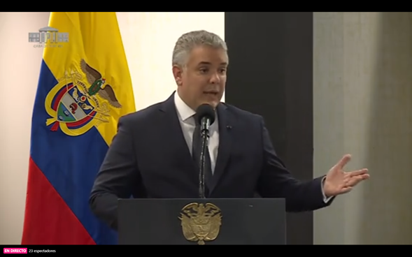 Ivan Duque , Presidente de la República de COLOMBIA