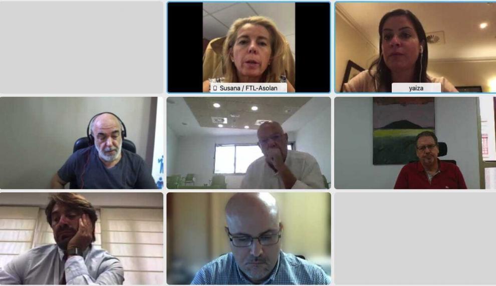 Reunión virtual entre Consejería de Turismo del Gobierno de Canarias y los presidentes de las patronales turísticas