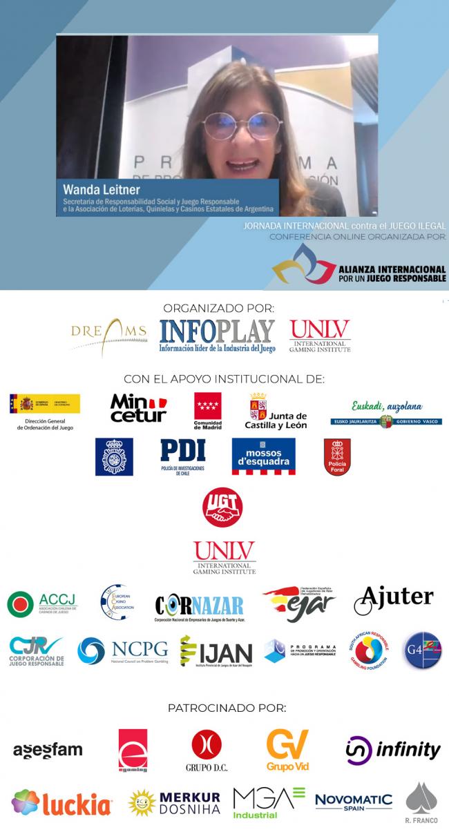  Wanda Leitner en la Tercera Jornada Internacional por un Juego Responsable: 