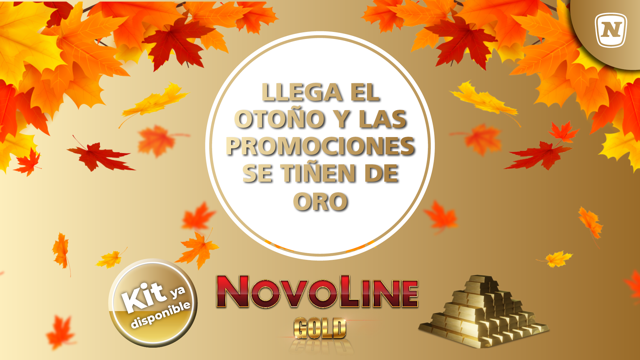OTOÑO LLEGA Y LAS PROMOCIONES de NOVOMATIC son de ORO 