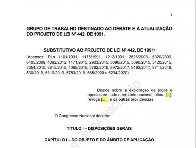  Brasil: Ya está disponible la primera versión de la Ley de Juego