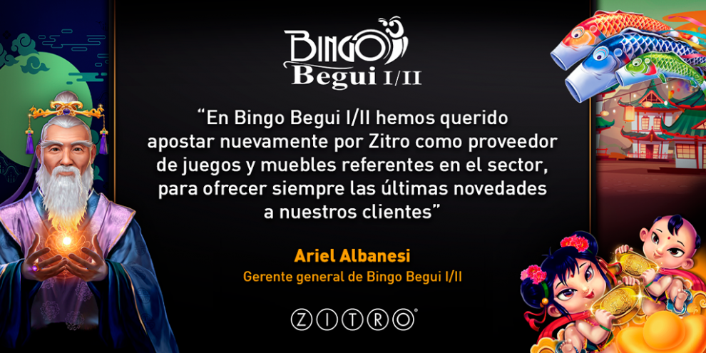  Los exitosos contenidos y muebles de ZITRO ya brillan en el Bingo Begui I/II en Argentina