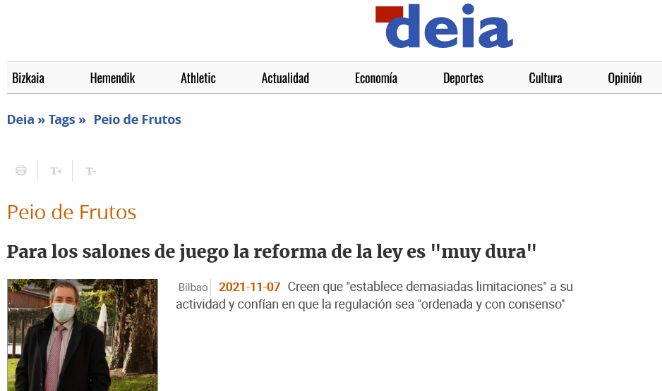 El Secretario de ASEUSKADI vuelve a manifestar la preocupación de todo el sector por la dureza de la reforma de la ley