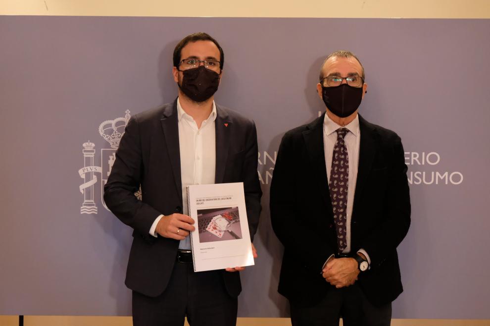 GARZÓN recoge en Madrid el informe sobre Juego Online del gobierno Balear (fotos, vídeo y audio)