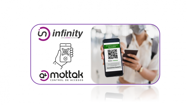 INFINITYGAMING integra el LECTOR de CERTIFICADO COVID en sus CONTROLES de ACCESO MOTTAK