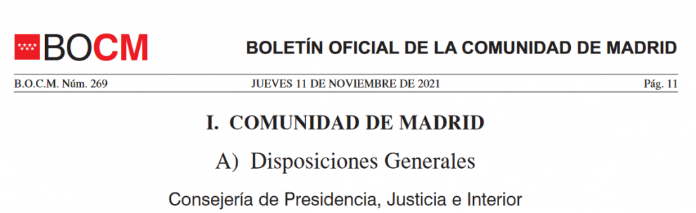 Madrid. Publicado el DECRETO de suspensión de la concesión de autorizaciones de comercialización y de apertura y funcionamiento de los establecimientos de juego