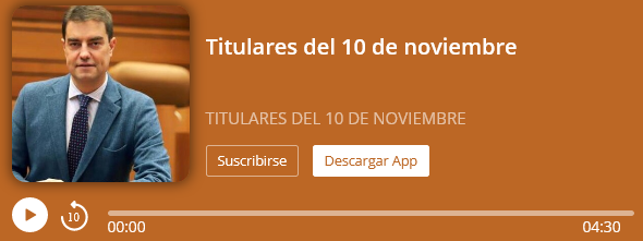 TITULARES DEL 10 DE NOVIEMBRE con avance sobre los IV Premios al Juego Responsable