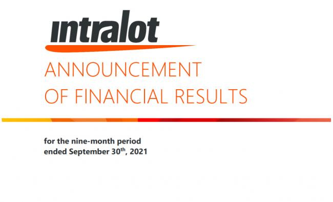 INTRALOT, results, 2021, 9M, covid