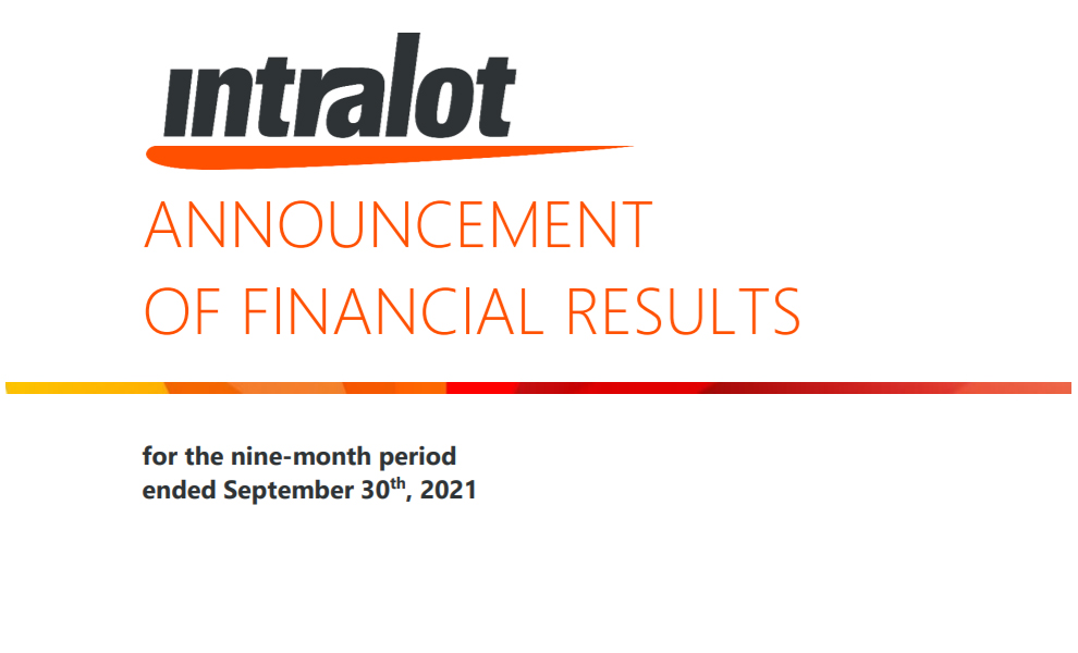 INTRALOT, results, 2021, 9M, covid