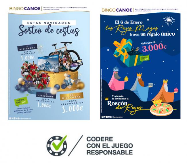  Los bingos de Codere sortean grandes premios especiales por Navidad