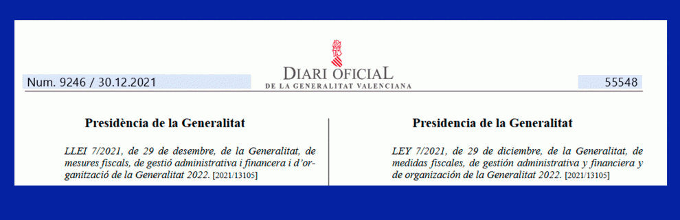 HOY en el Diario de la Comunidad Valenciana: 
Moratoria de nuevas autorizaciones en la Ley de Medidas fiscales