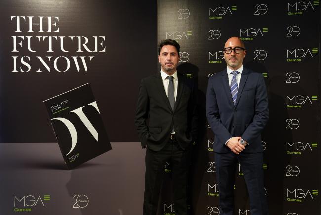 Enric Sanahuja, vicepresidente de MGA, junto a Joan Sanahuja (derecha), CEO de MGA Games y vicepresidente de MGA.