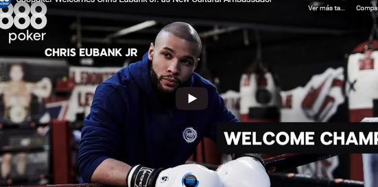 888poker ficha al boxeador británico y ex campeón mundial, Chris Eubank Jr, como nuevo Embajador Cultural VÍDEO