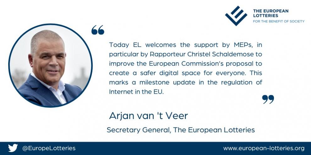  European Lotteries manifiesta su satisfacción por los avances del Parlamento Europeo en torno a la Ley de Servicios Digitales para luchar contra el juego ilegal