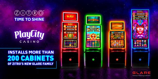  Los Casinos de PlayCity de México instalan 211 nuevas máquinas de los muebles GLARE de Zitro