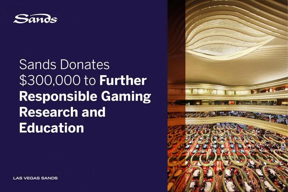 Sands dona $300 mil para promover la investigación y educación sobre juego responsable