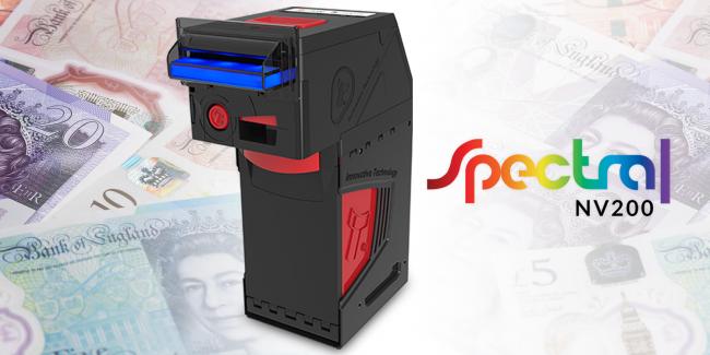 Aprobación Gold Standard del Banco de Inglaterra para el validador de billetes espectrales NV200 de Innovative Technology
