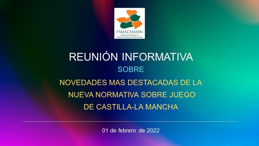 FAMACASMAN organiza una reunión para analizar las novedades de la nueva normativa sobre juego que acaba de entrar en vigor en Castilla-La Mancha