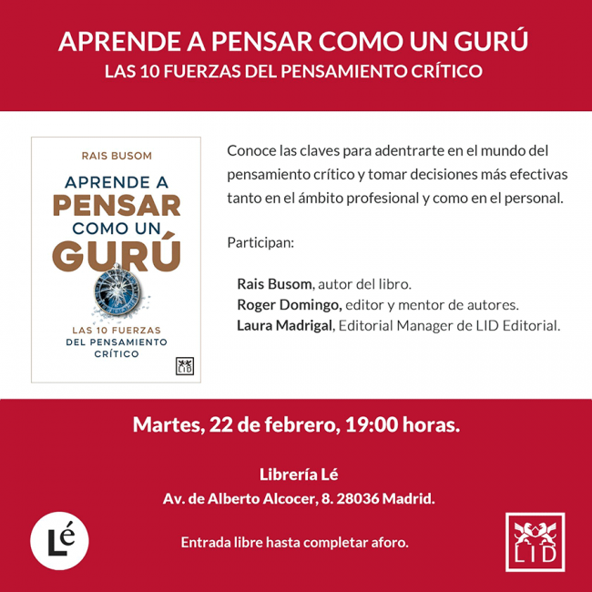 Hoy, Rais Busom presenta su libro en Madrid