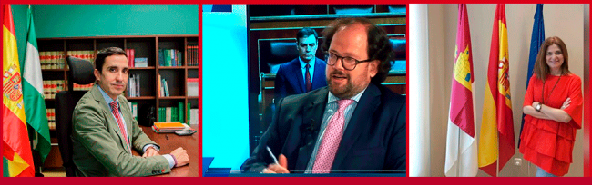 De izquierda a derecha: Manuel Vázquez, Luis Miguel Torres y Susana Pastor