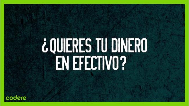  Codere Colombia explica cómo retirar el dinero en efectivo (Vídeo)