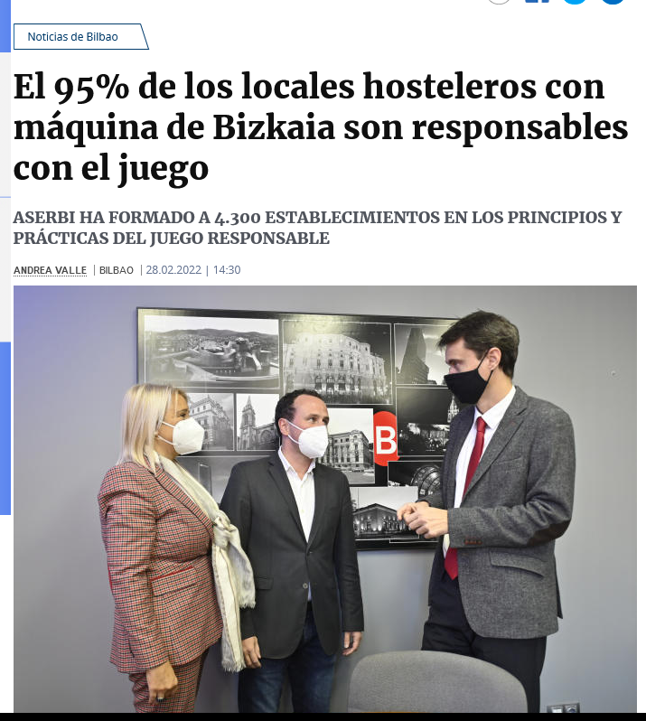 En el diario Deia