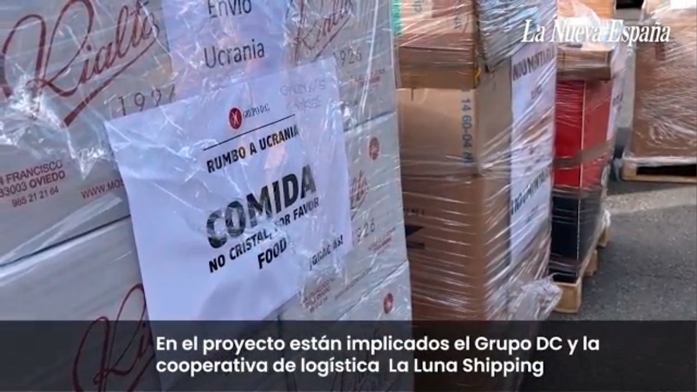 Grupo D.C. confirma el envío de 22 toneladas de productos a Ucrania (Vídeo)