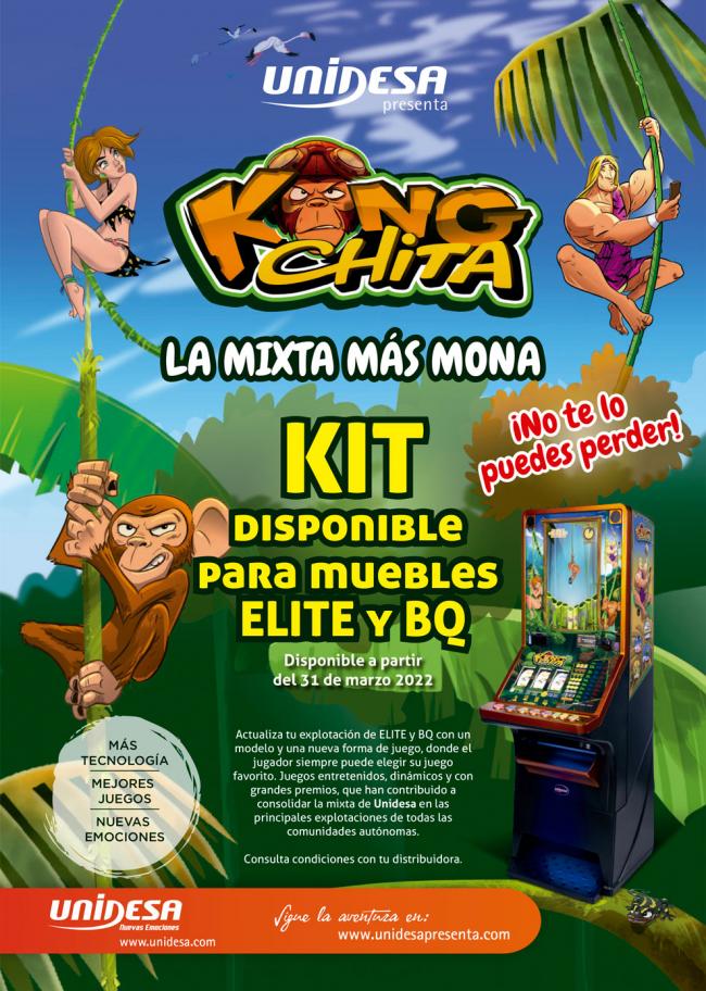KONG CHITA de UNIDESA ya disponible en KIT para ELITE y BQ