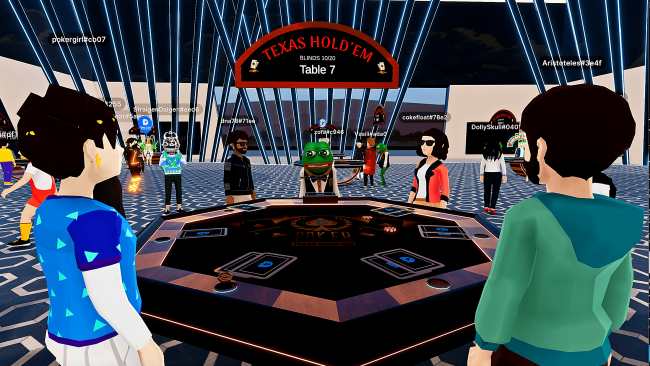  Poker rooms grow on the most popular virtual reality platform