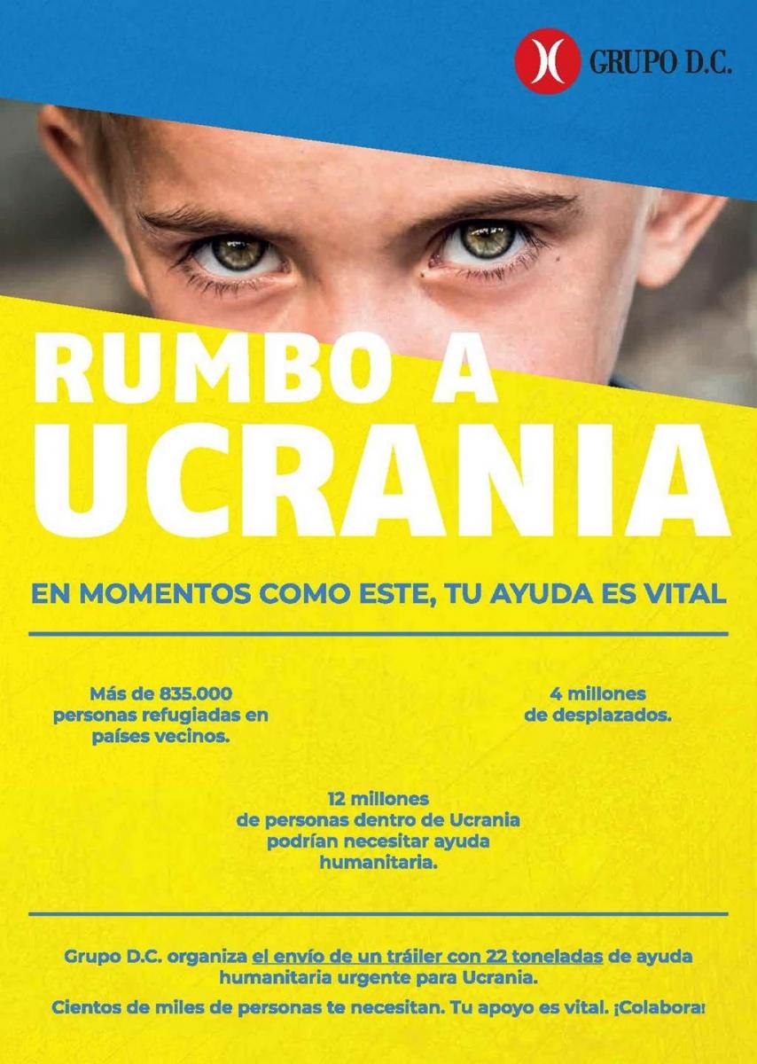 GRUPO Díaz Carbajosa pone en marcha de manera urgente la campaña Rumbo a Ucrania