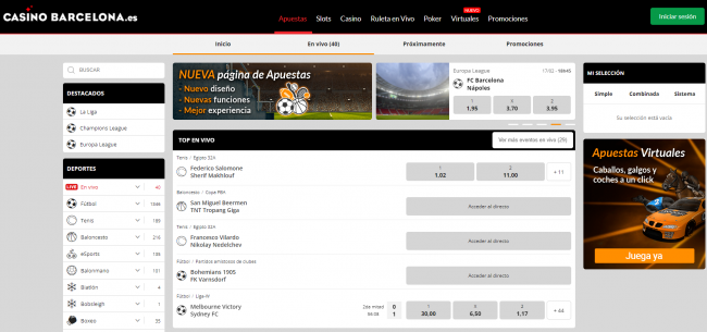 CASINO BARCELONA, APUESTAS