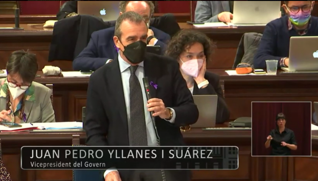 El Conseller Yllanes, juego responsable en Baleares