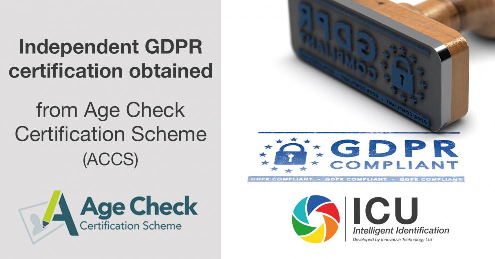Innovative Technology obtains official GDPR certification for its age estimation solution (ICI) in the UK