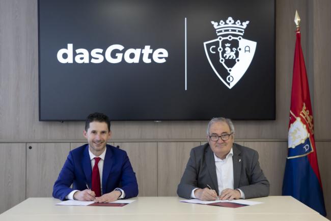 dasGate, nuevo patrocinador oficial del Club Atlético Osasuna VÍDEO