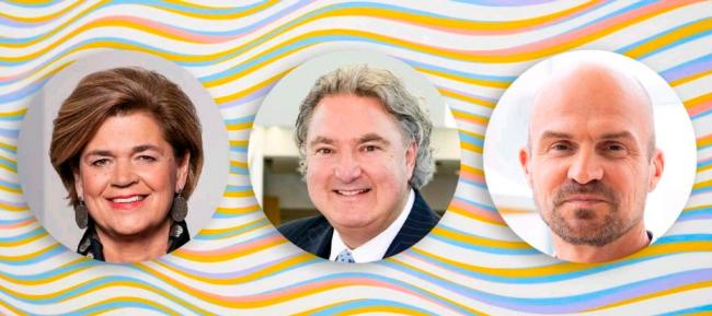 Bettina Glatz-Kremsner, Erwin van Lambaart and Pieter Boers