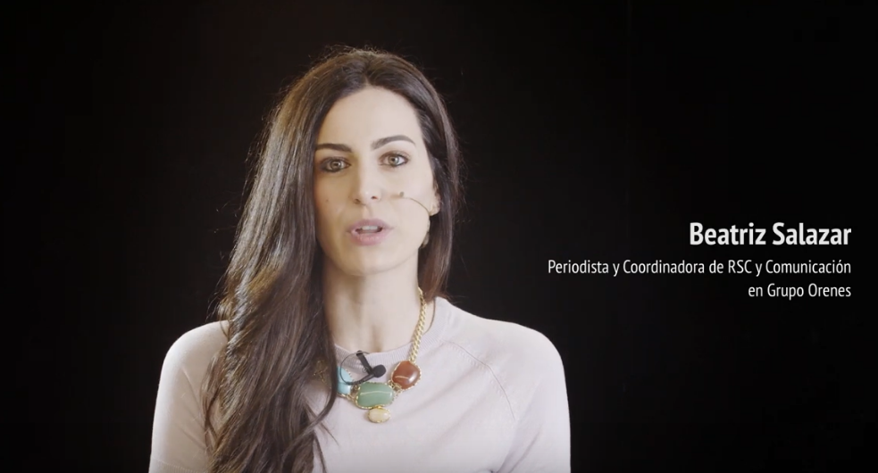 Beatriz Salazar, Coordinadora de RSC y Comunicación en Grupo Orenes, en este vídeo sobre el próximo congreso de Jóvenes emprendedores